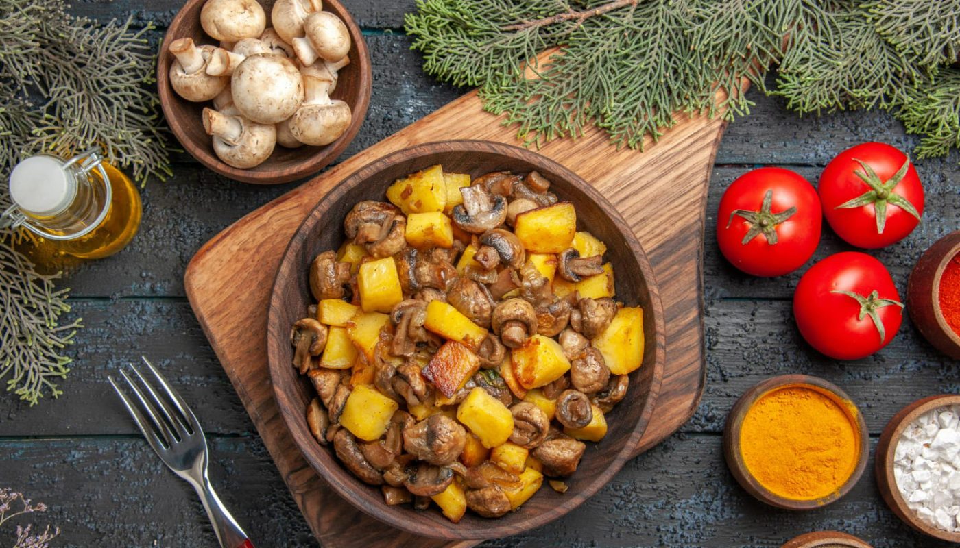 картопля з грибами