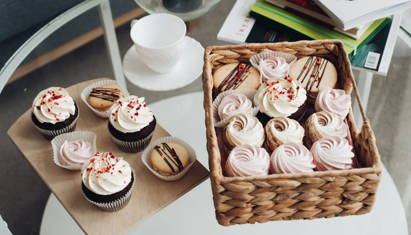 корзинки з кремом