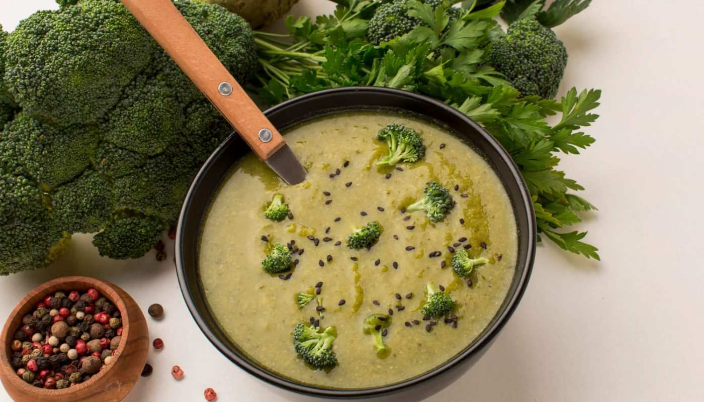 суп из брокколи и сыром