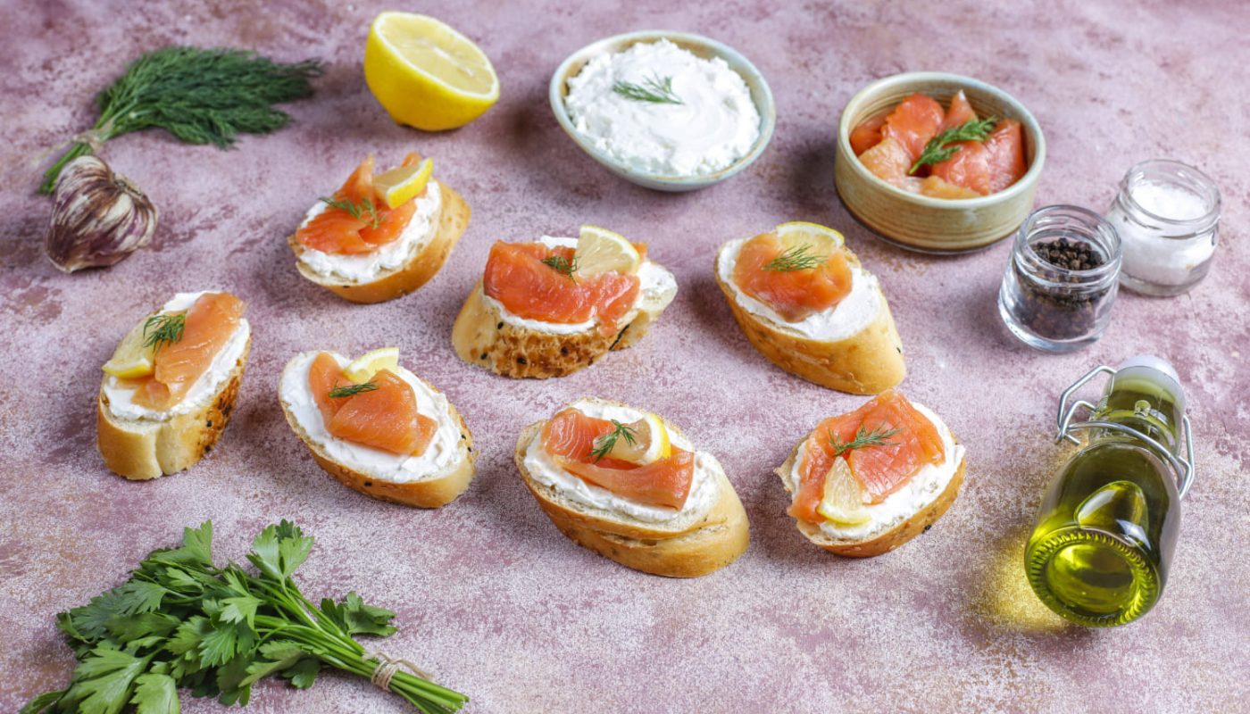 канапе с тунцом