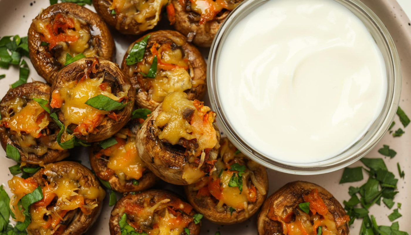 печериці з сиром