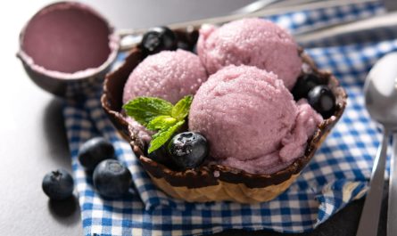 ягодное мороженое