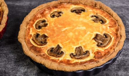 кіш з грибами