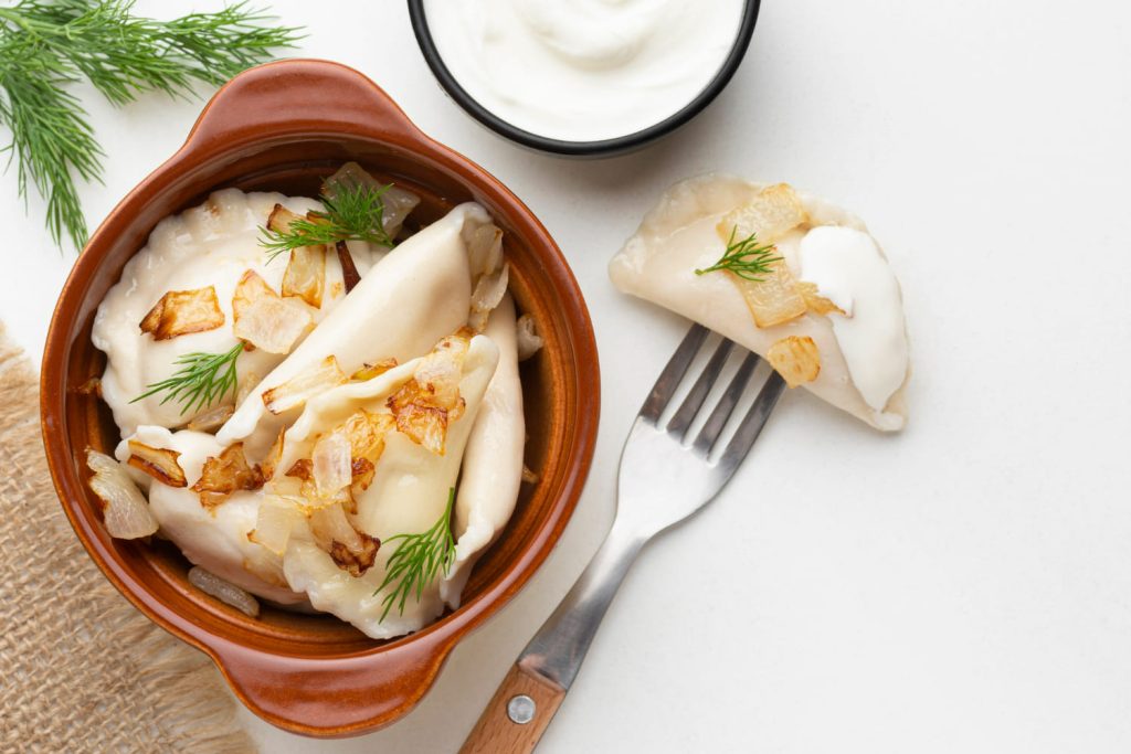 рецепт вареників з капустою