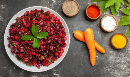 салат с апельсином