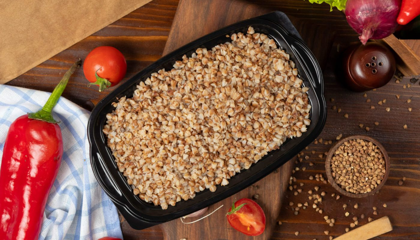 Постная гречневая запеканка