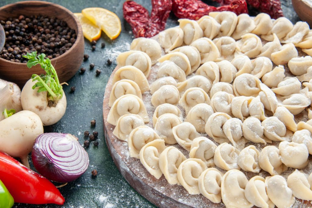 пельмені з грибами